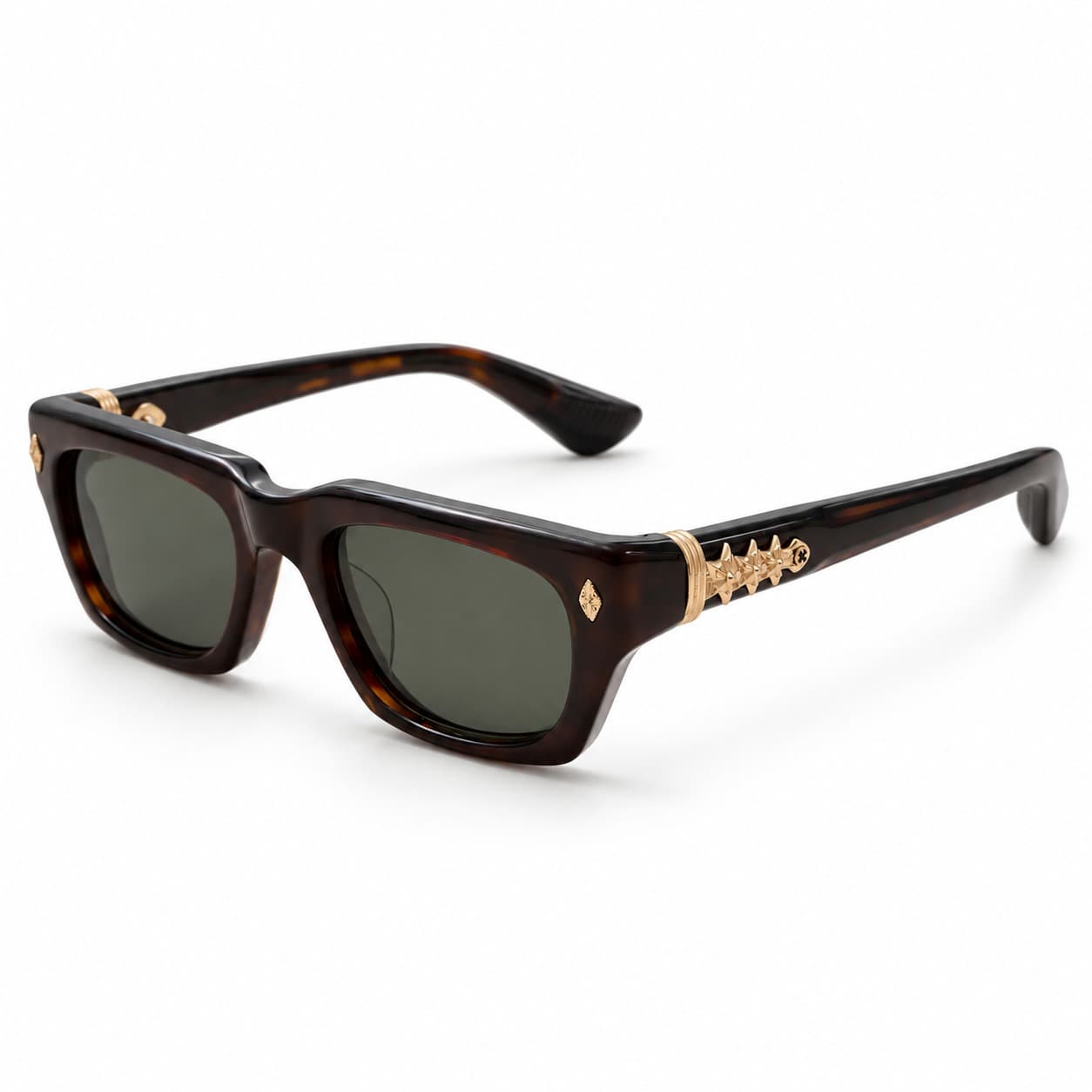 Chrome Hearts IDAWANNA Dark Tortoise / Gold