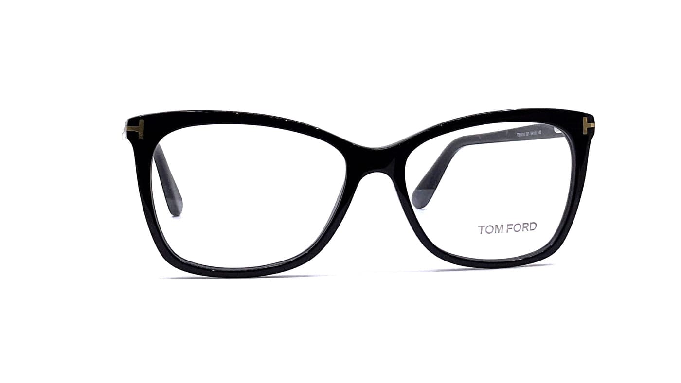 Tom Ford - Thin Butterfly Opticals TF5514 (Shiny Black) alternate view