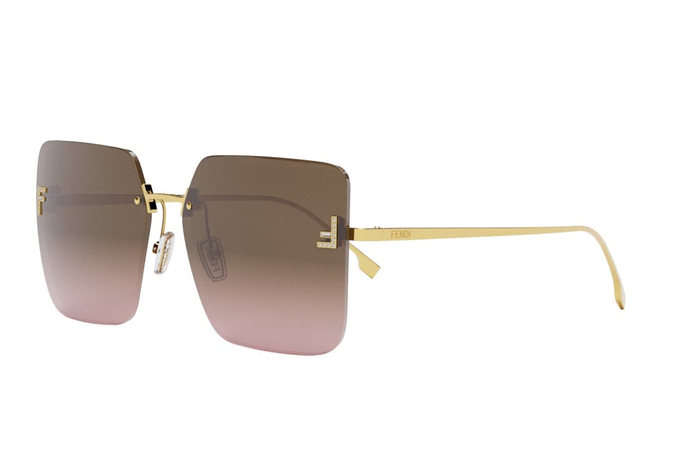 Fendi - First Crystal Square Sunglasses