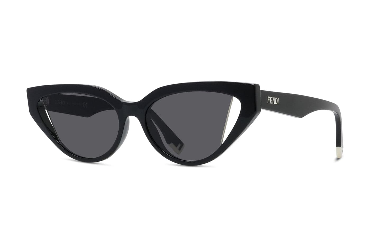 Fendi - Way Black Cat Eye Sunglasses (Black | Grey)