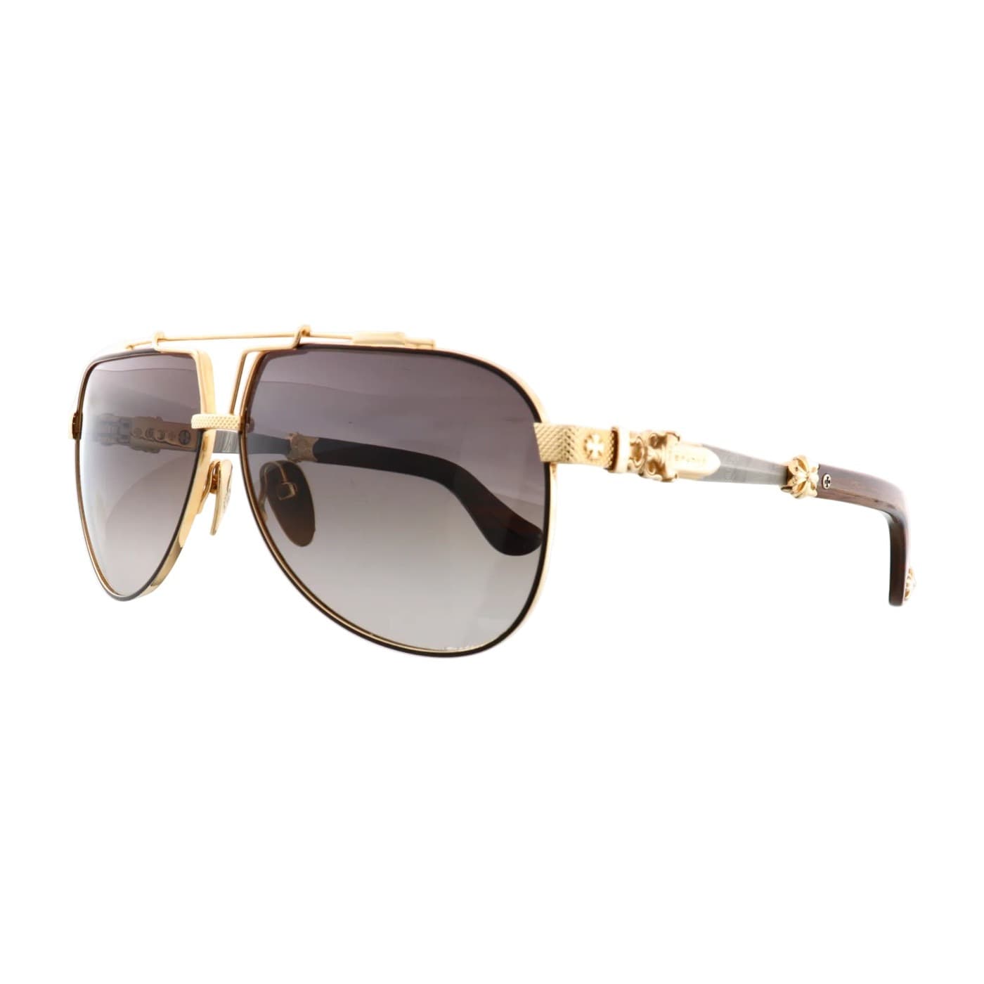 Chrome Hearts sunglasses model Blade Hummer III MBK/GP-WEWE-PV