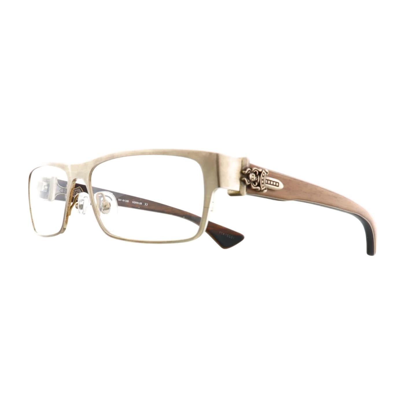 Chrome Hearts Sunglasses Model Throat Coat (vintage c.2012) wood